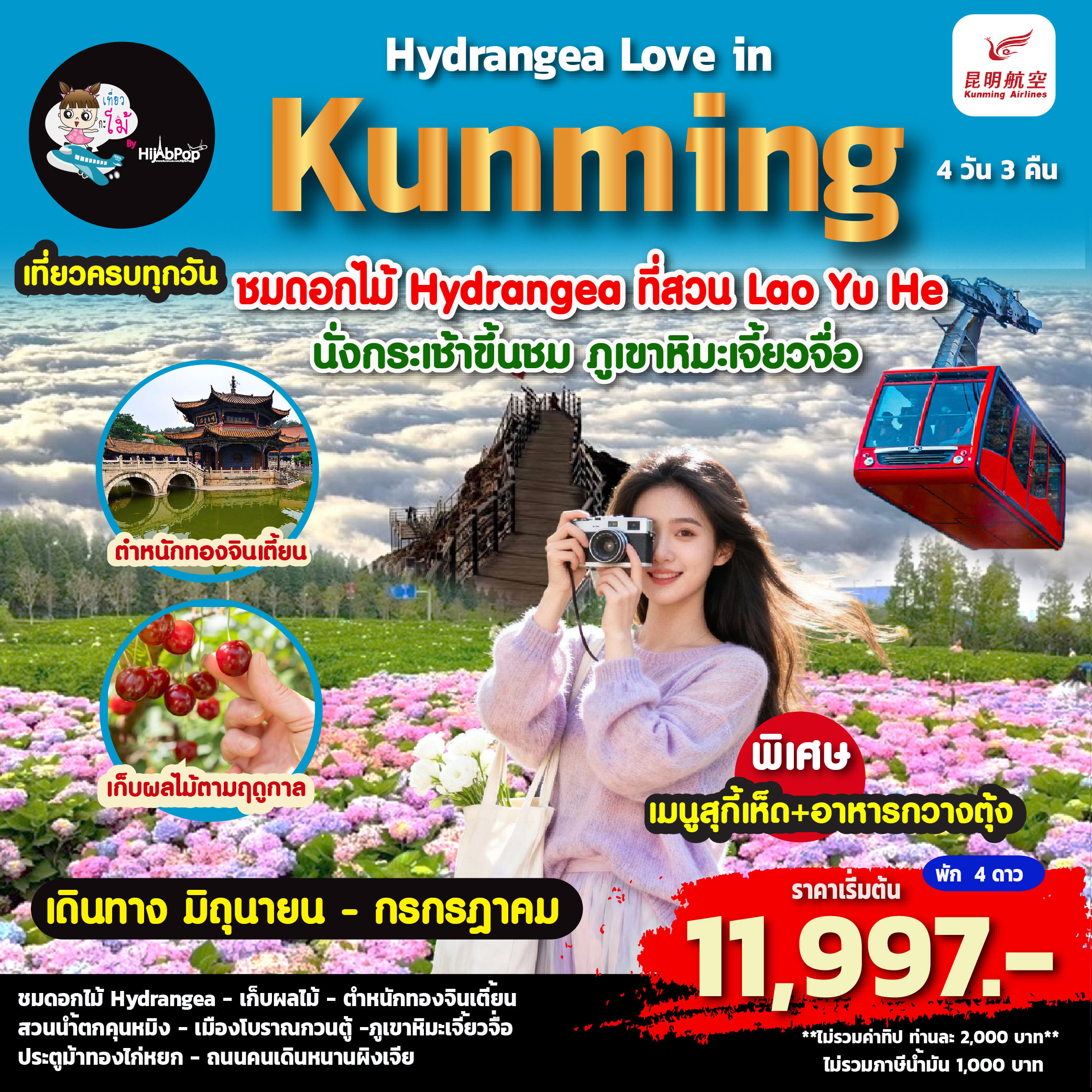 Hydrangea Love in Kunming 4 วัน 3 คืน